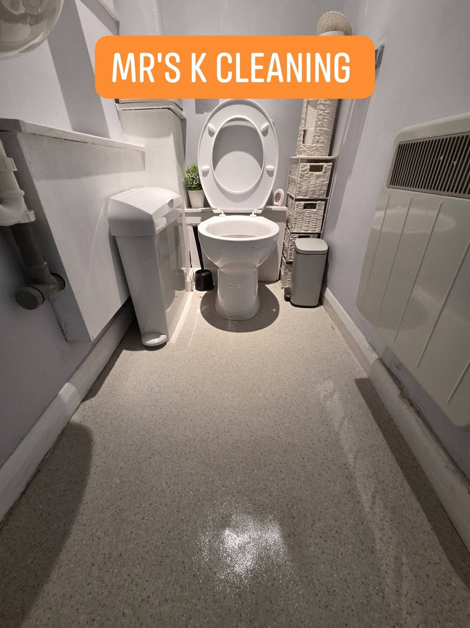 Spotlessly clean bathroom